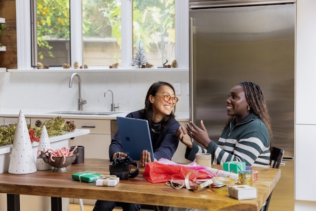 Happy Women Collaborating