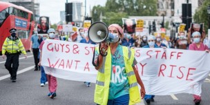 A Labor Union's Rally