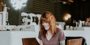 A Remote Worker working in a Cafe