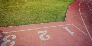 A photo of a track field 