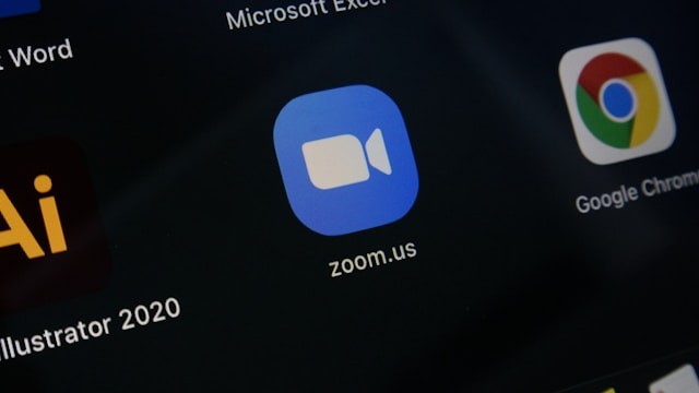 A photo of a Zoom app