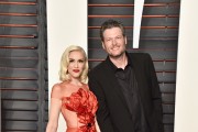 Gwen Stefani and Blake Shelton at the 2016 Vanity Fair Oscar Party Hosted By Graydon Carter - Arrivals