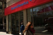Bank of America branch in lower Manhattan, New York City