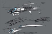 A sketch of billionaire U.S. entrepreneur Elon Musk's proposed ''Hyperloop'' transport system is shown in this publicity image released to Reuters August 12, 2013 by Tesla Motors. The Hyperloop, which
