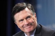 Dennis Lockhart, President, Federal Reserve Bank of Atlanta, takes part in a panel discussion titled ''Twist and Shout: The Limits of U.S. Monetary Policy'' at the Milken Institute Global Conference i