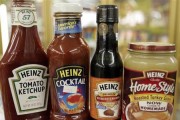 A variety of Heinz products are seen at a convenience store in Golden, Colorado February 28, 2006.
