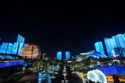 Qianjiang New Town Performs Light Show To Welcome G20