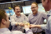 Frankfurt Stock Exchange Celebrates End Of 2012