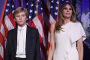 First Lady Melania Trump And Son Barron