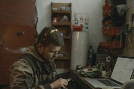 An Army working on Computer