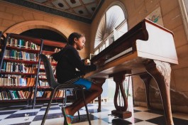 A Child Playing Piano